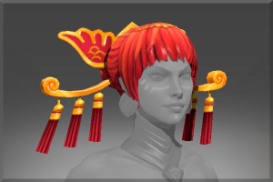 Auspicious Headdress of the Ember Crane