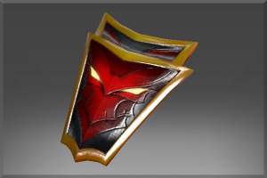 Inscribed Crimson Wyvern Shield