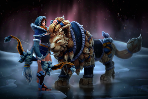 Inscribed Snowstorm Huntress